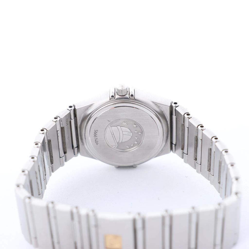 Omega Constellation 1562.40 56661464 SS QZ Watch with Navy Blue Dial