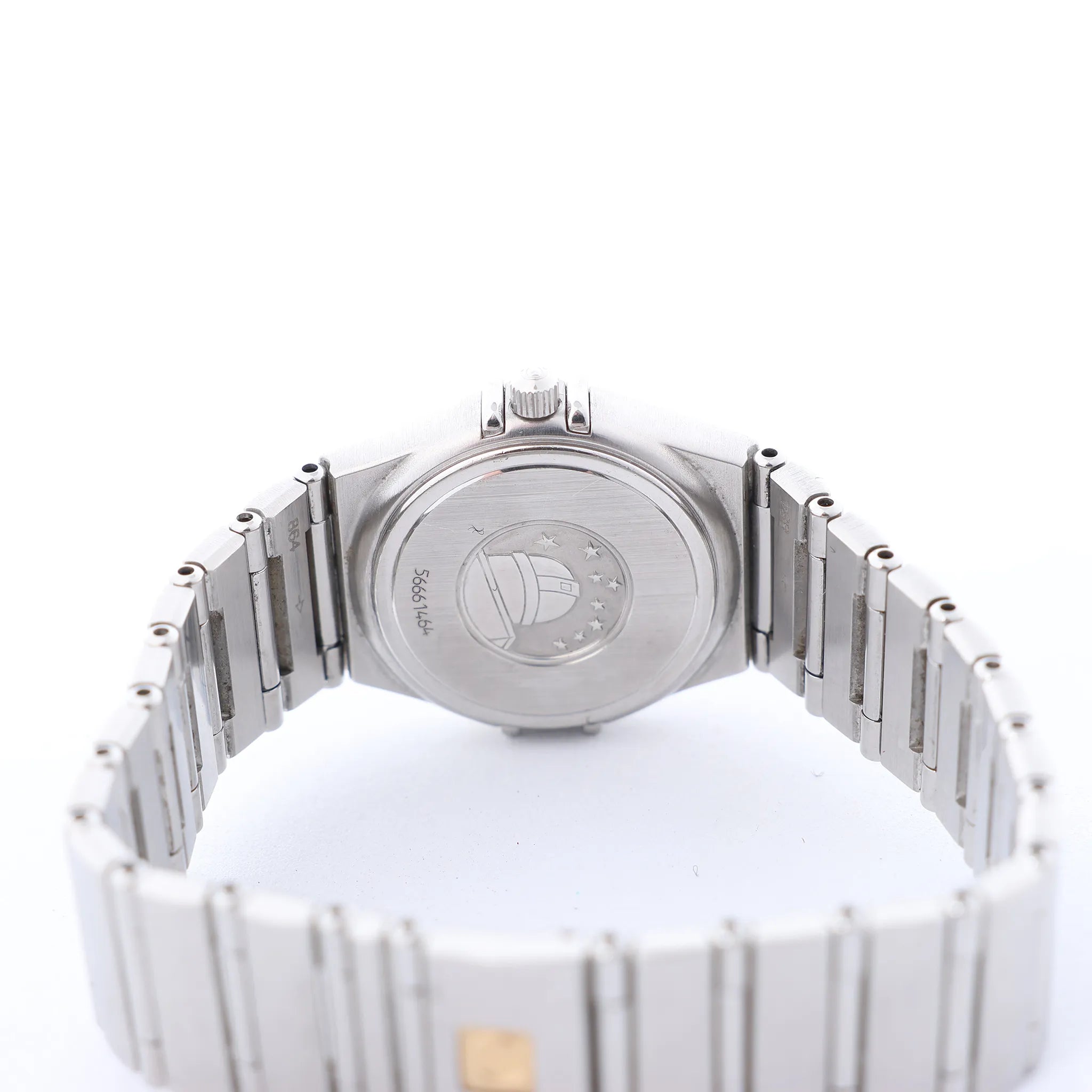 Omega Constellation 1562.40 56661464 SS QZ Watch with Navy Blue Dial