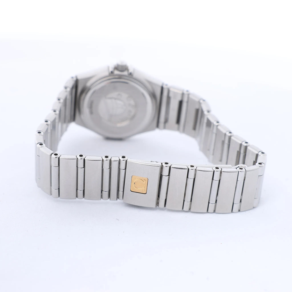 Omega Constellation 1562.65 55930509 SS QZ Watch with Pink MOP Dial