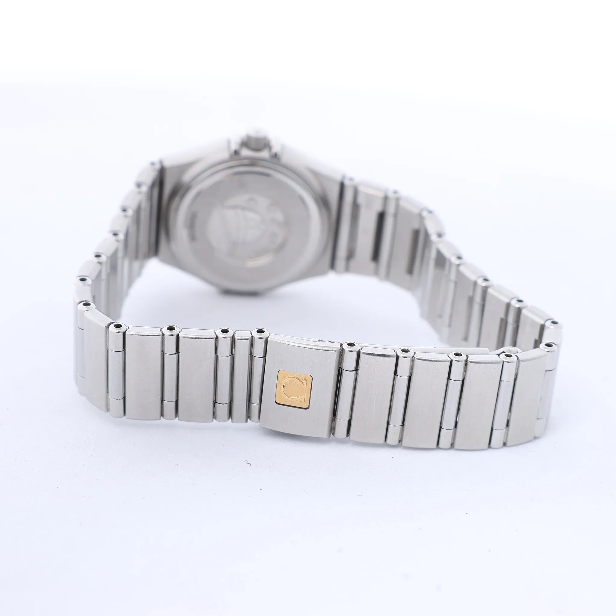 Omega Constellation 1562.65 55930509 SS QZ Watch with Pink MOP Dial