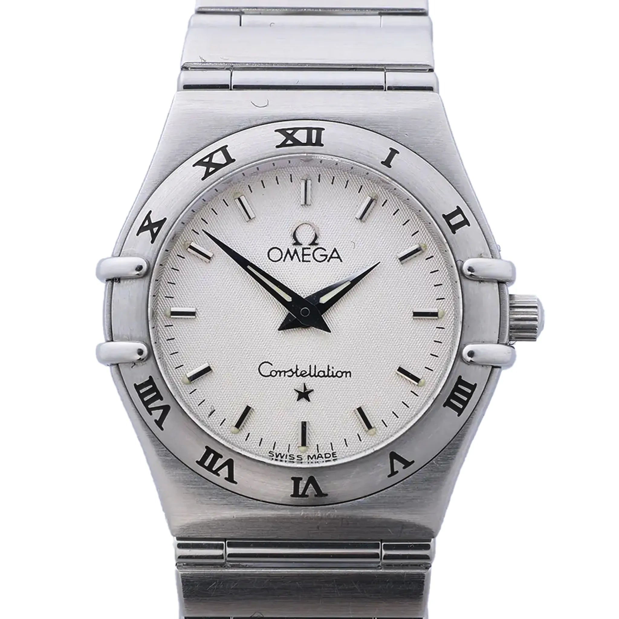 Omega Constellation 1572.30 55945909 SS QZ Watch with Beige Dial