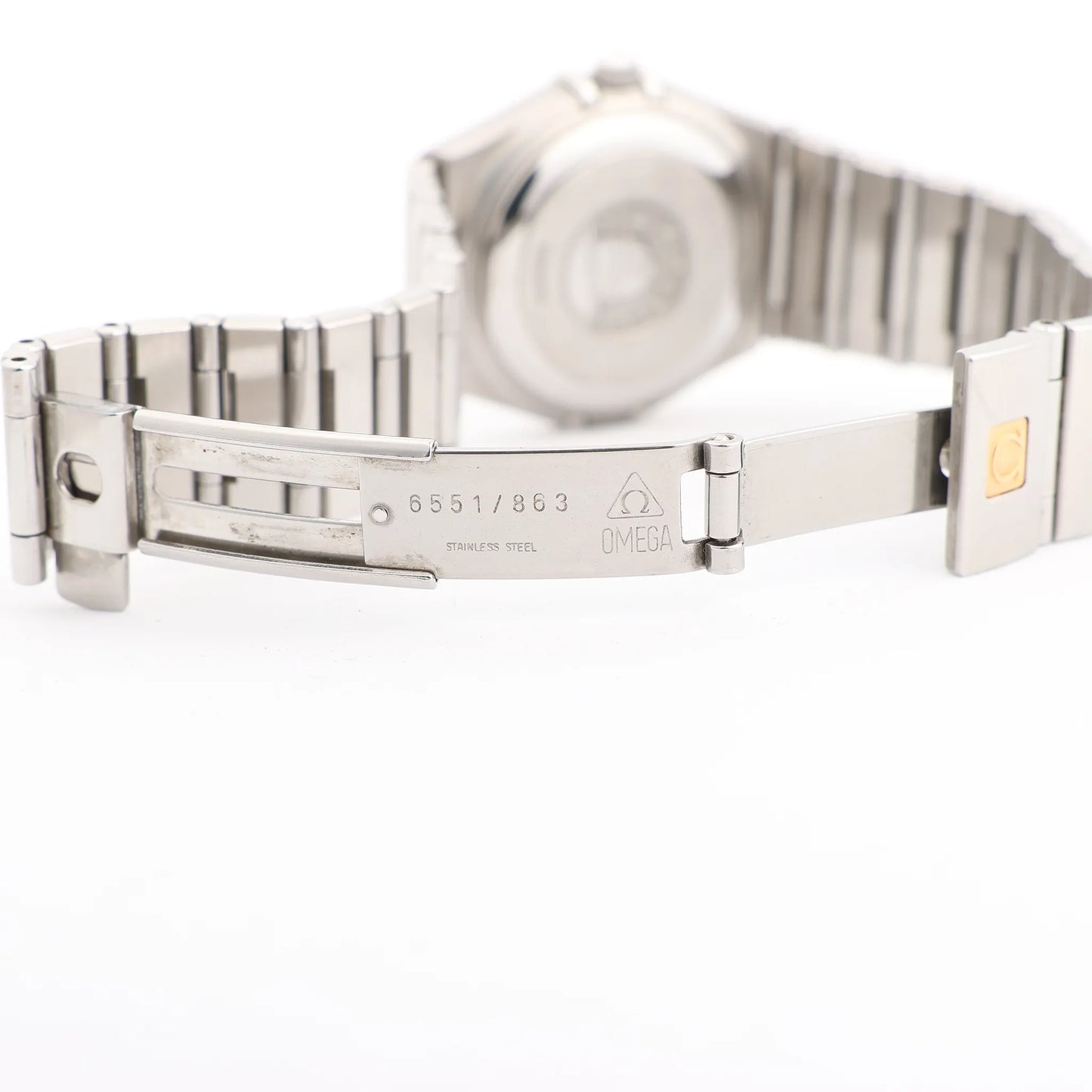 Omega Constellation 1592.40.00 SS x SS AT Watch with Blue Dial