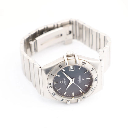 Omega Constellation 1592.40.00 SS x SS AT Watch with Blue Dial