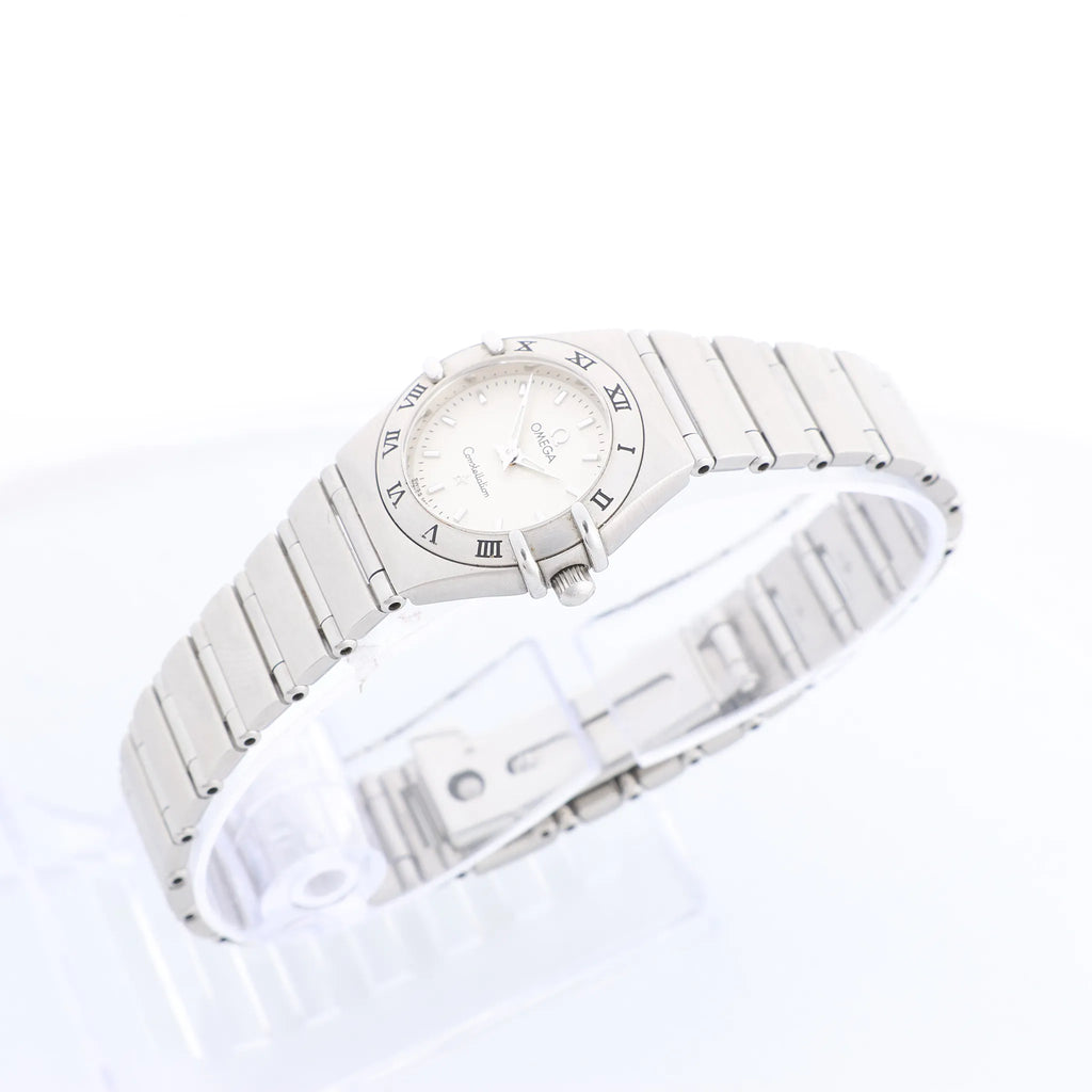 Omega Constellation 1562.3 56987505 6553/865 SS QZ Watch with White Dial