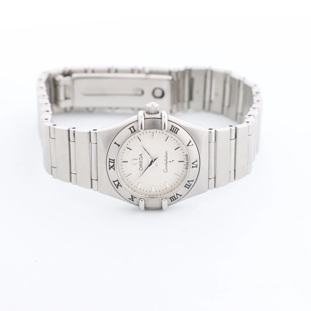 Omega Constellation 1562.3 56987505 6553/865 SS QZ Watch with White Dial