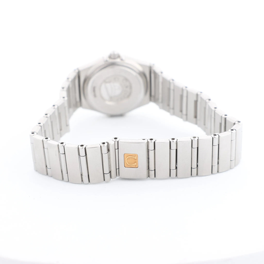 Omega Constellation 1562.3 56987505 6553/865 SS QZ Watch with White Dial