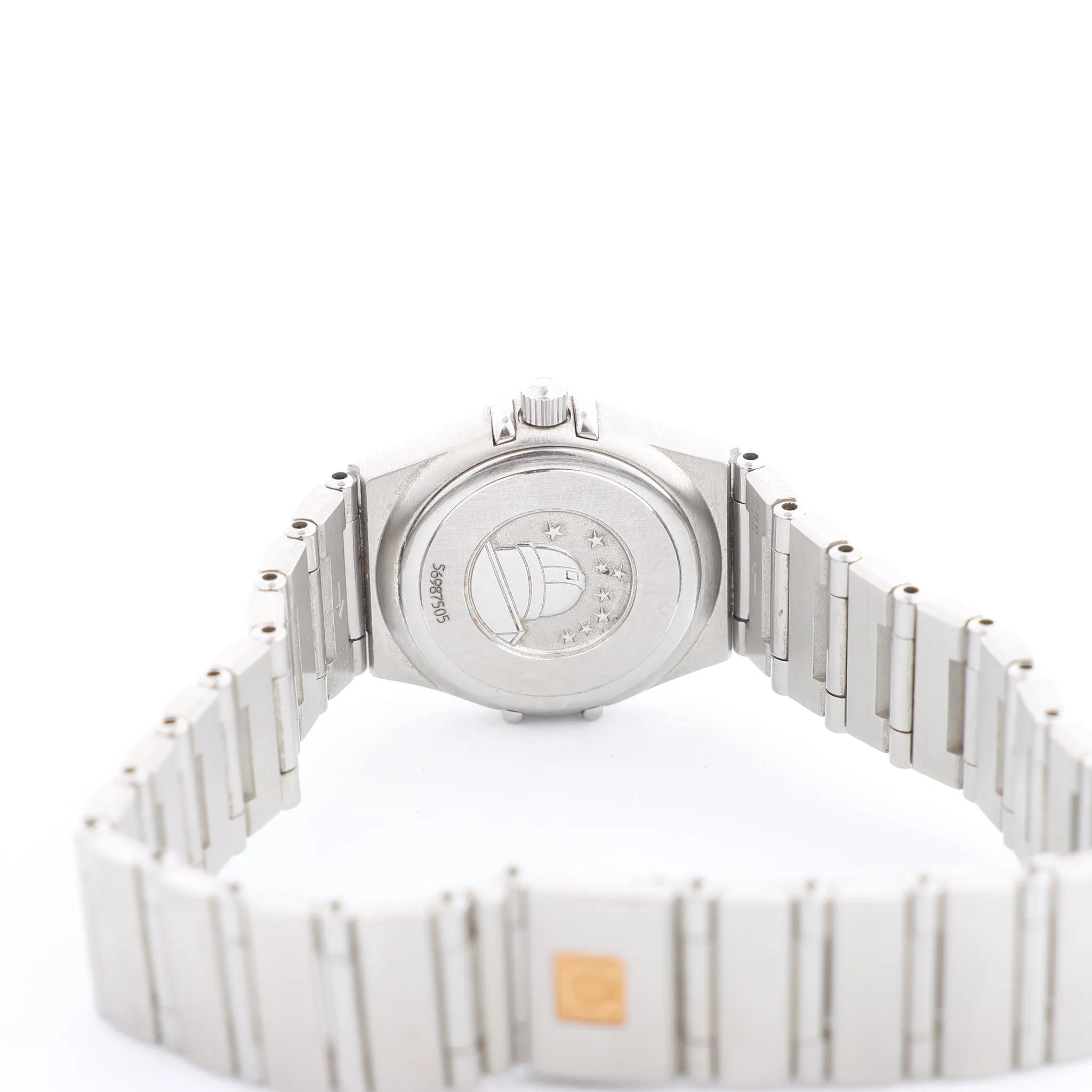 Omega Constellation 1562.3 56987505 6553/865 SS QZ Watch with White Dial