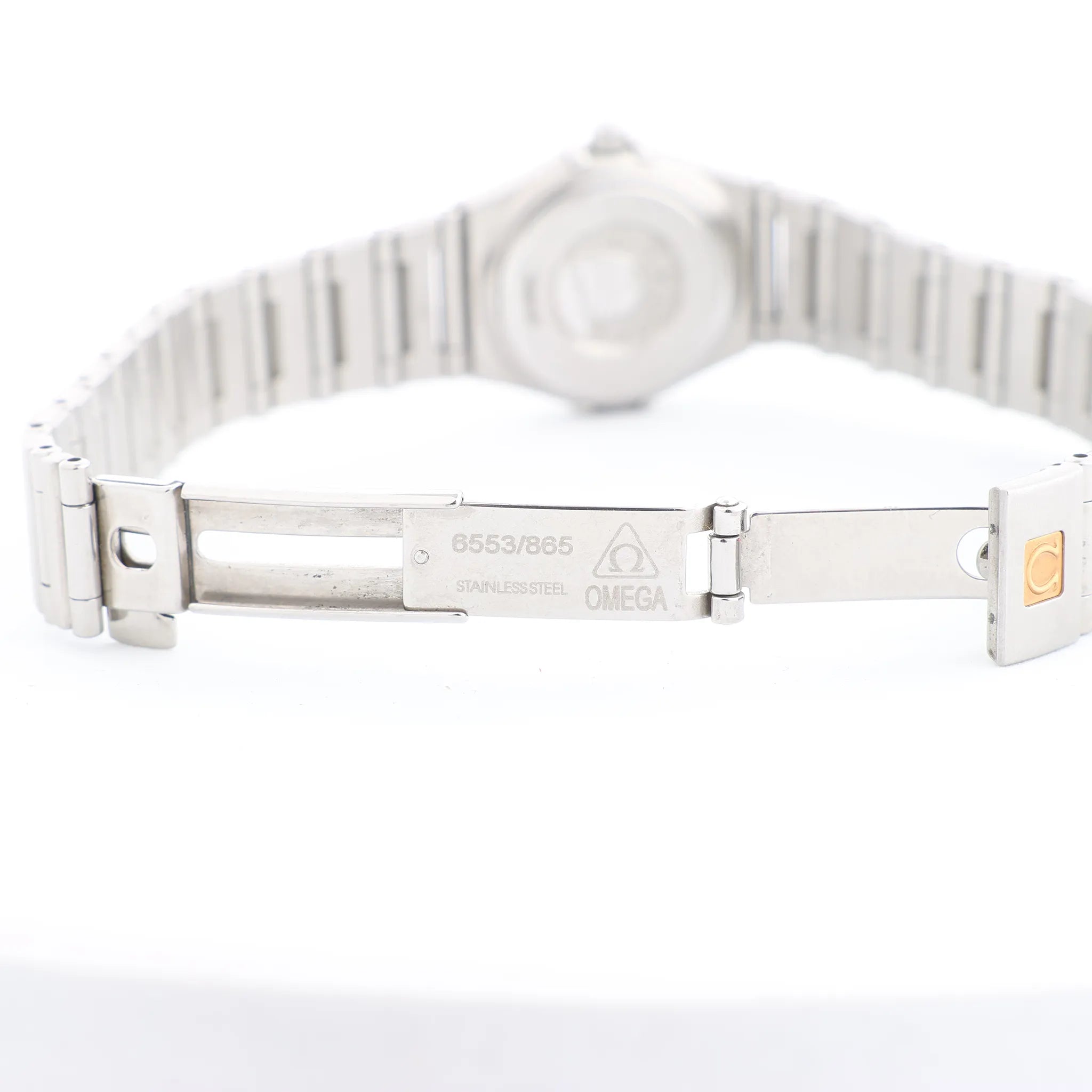 Omega Constellation 1562.3 56987505 6553/865 SS QZ Watch with White Dial