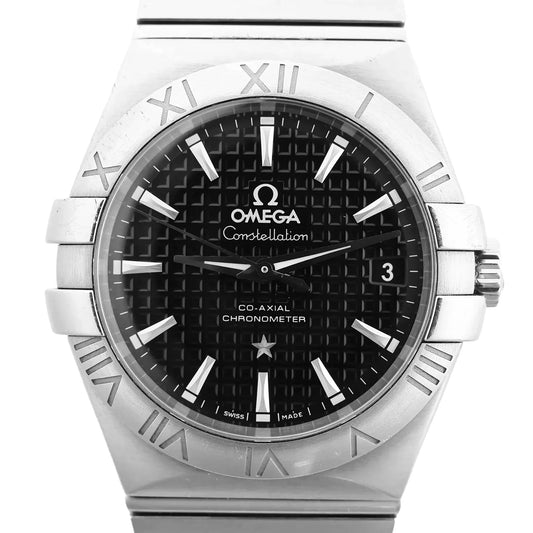 Omega Constellation Co-Axial 123.10.35.20.01.002 87005513 SS SS AT Watch with Black Dial
