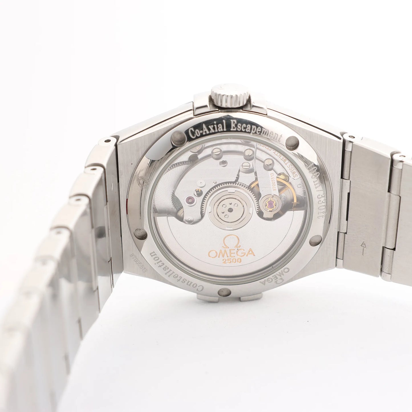 Omega Constellation Co-Axial 123.10.35.20.01.002 87005513 SS SS AT Watch with Black Dial