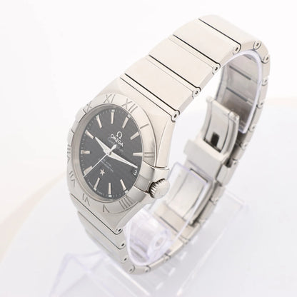 Omega Constellation Co-Axial 123.10.35.20.01.002 87005513 SS SS AT Watch with Black Dial