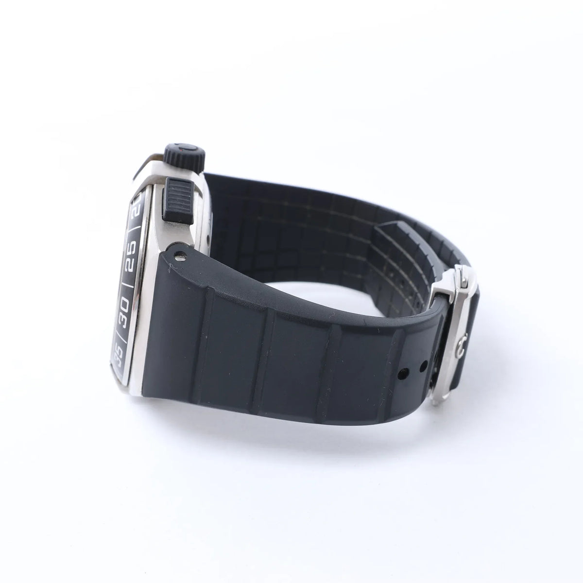 Omega Constellation Double Eagle 121.32.44.52.01.001 8507346 SS x Rubber AT Watch with Black Dial