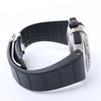 Omega Constellation Double Eagle 121.32.44.52.01.001 8507346 SS x Rubber AT Watch with Black Dial