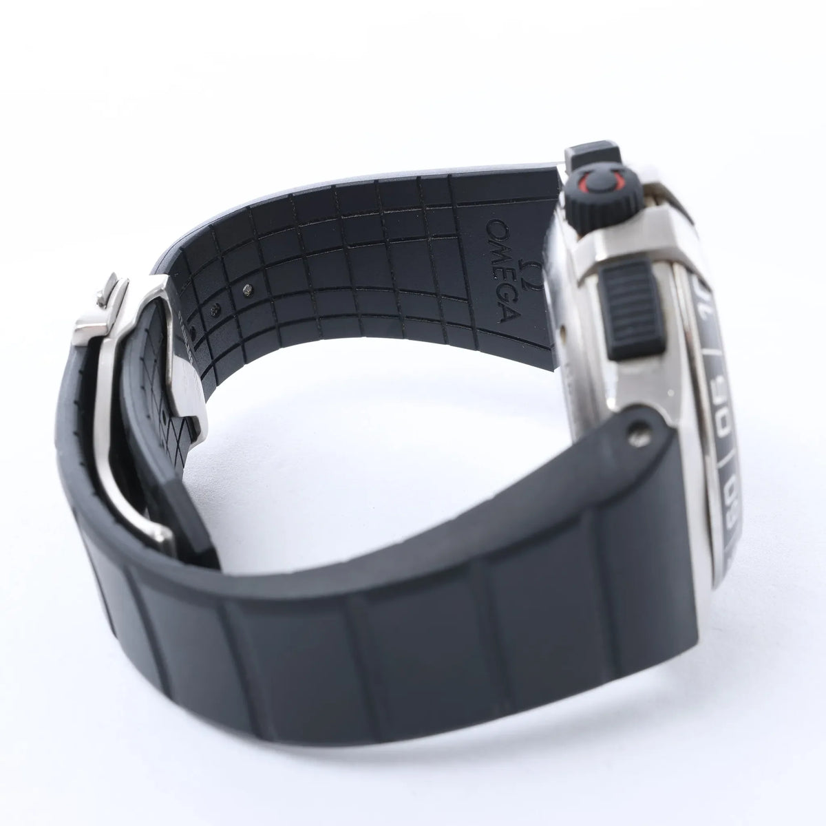 Omega Constellation Double Eagle 121.32.44.52.01.001 8507346 SS x Rubber AT Watch with Black Dial