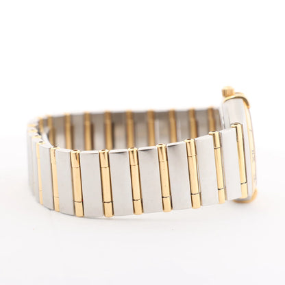 Montre Omega Constellation 1262.10.00 SS YG QZ avec cadran en or