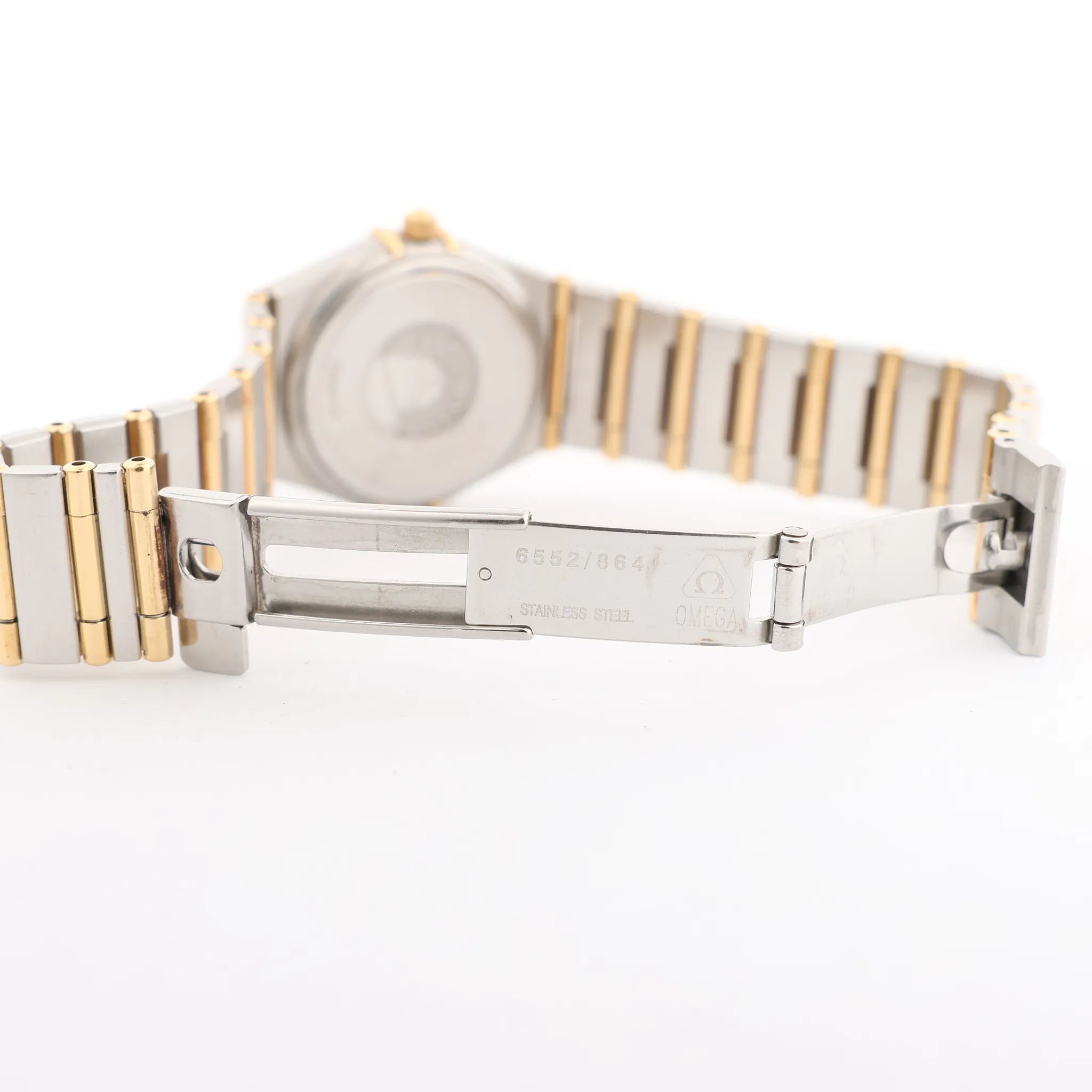 Omega Constellation 1262.10.00 SS YG QZ Watch with Gold Dial
