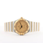 Omega Constellation 1262.10.00 SS YG QZ Watch with Gold Dial
