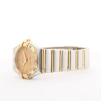 Omega Constellation 1262.10.00 SS YG QZ Watch with Gold Dial