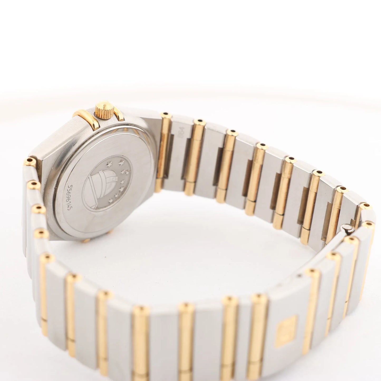 Montre Omega Constellation 1262.10.00 SS YG QZ avec cadran en or