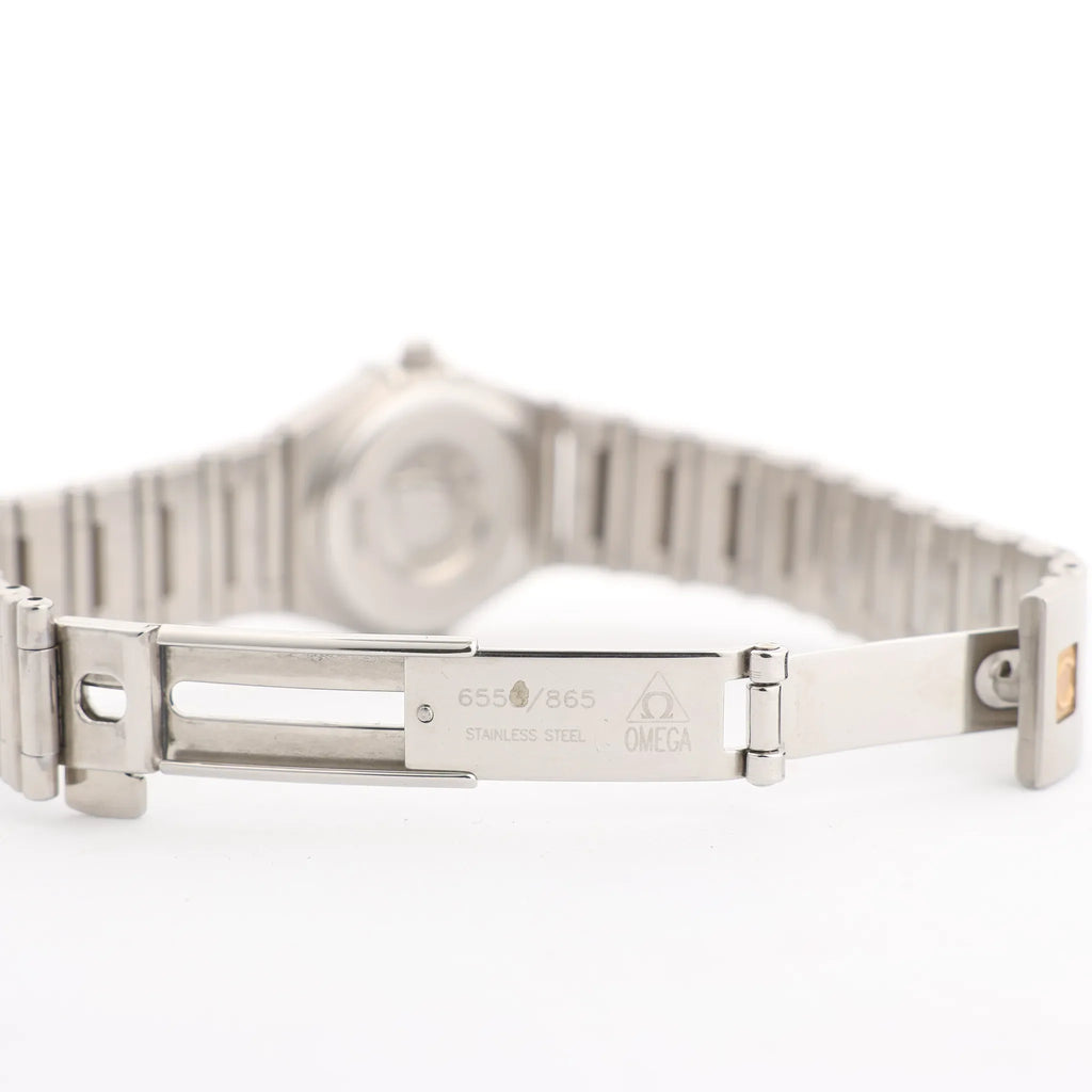 Omega Constellation 1562.30.00 SS QZ Watch with White Dial