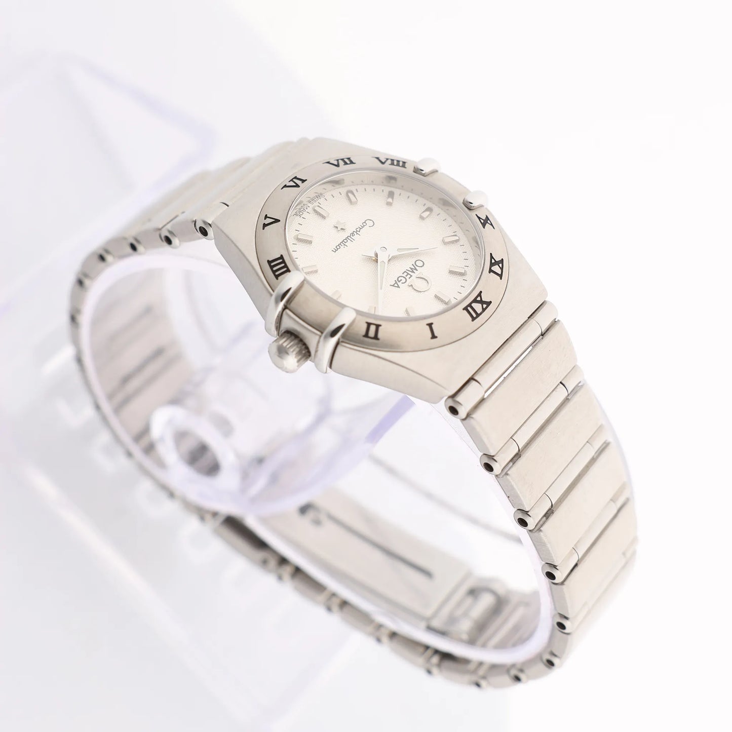 Montre Omega Constellation 1562.30.00 SS QZ à cadran blanc