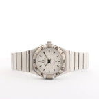 Omega Constellation 1562.30.00 SS QZ Watch with White Dial
