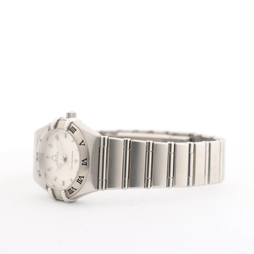 Omega Constellation 1562.30.00 SS QZ Watch with White Dial