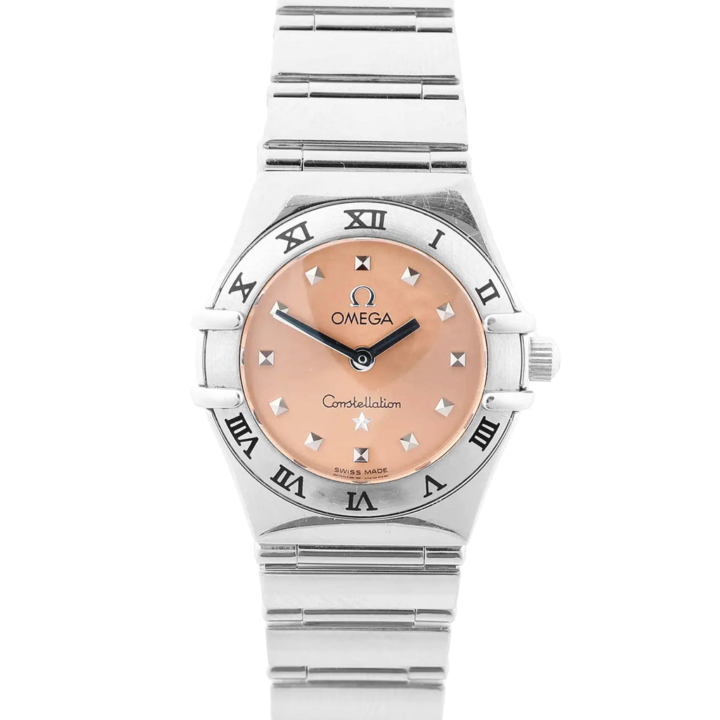 Omega Constellation Mychoice 1561.61 59423307 SS QZ Watch with Pink Dial