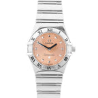 Omega Constellation Mychoice 1561.61 59423307 SS QZ Watch with Pink Dial