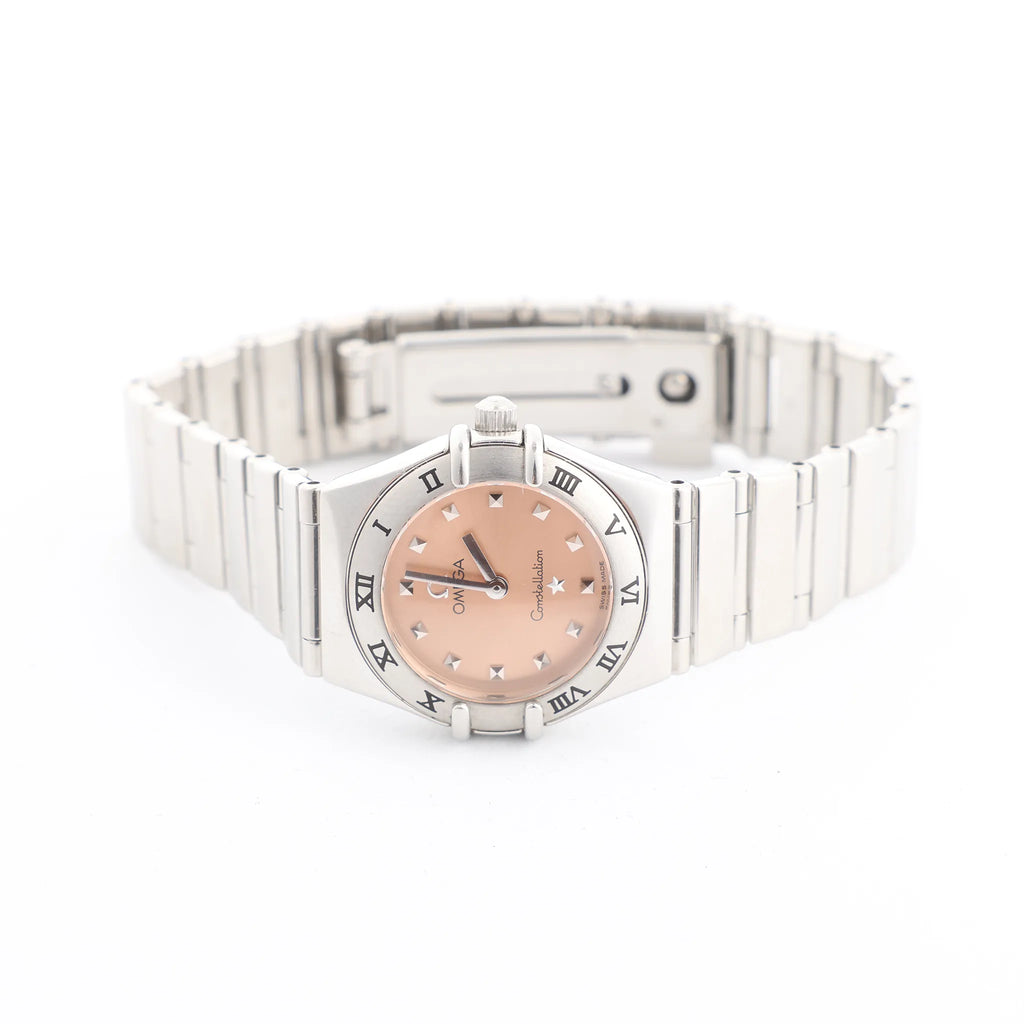Omega Constellation Mychoice 1561.61 59423307 SS QZ Watch with Pink Dial