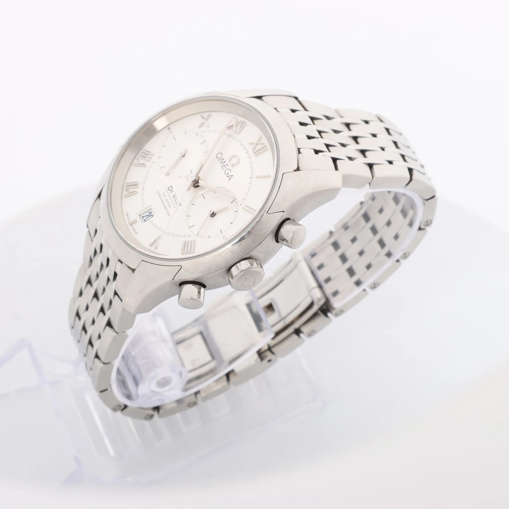Omega De Ville Co-Axial 431.10.42.51.02.001 85897071 SS AT Watch with White Dial