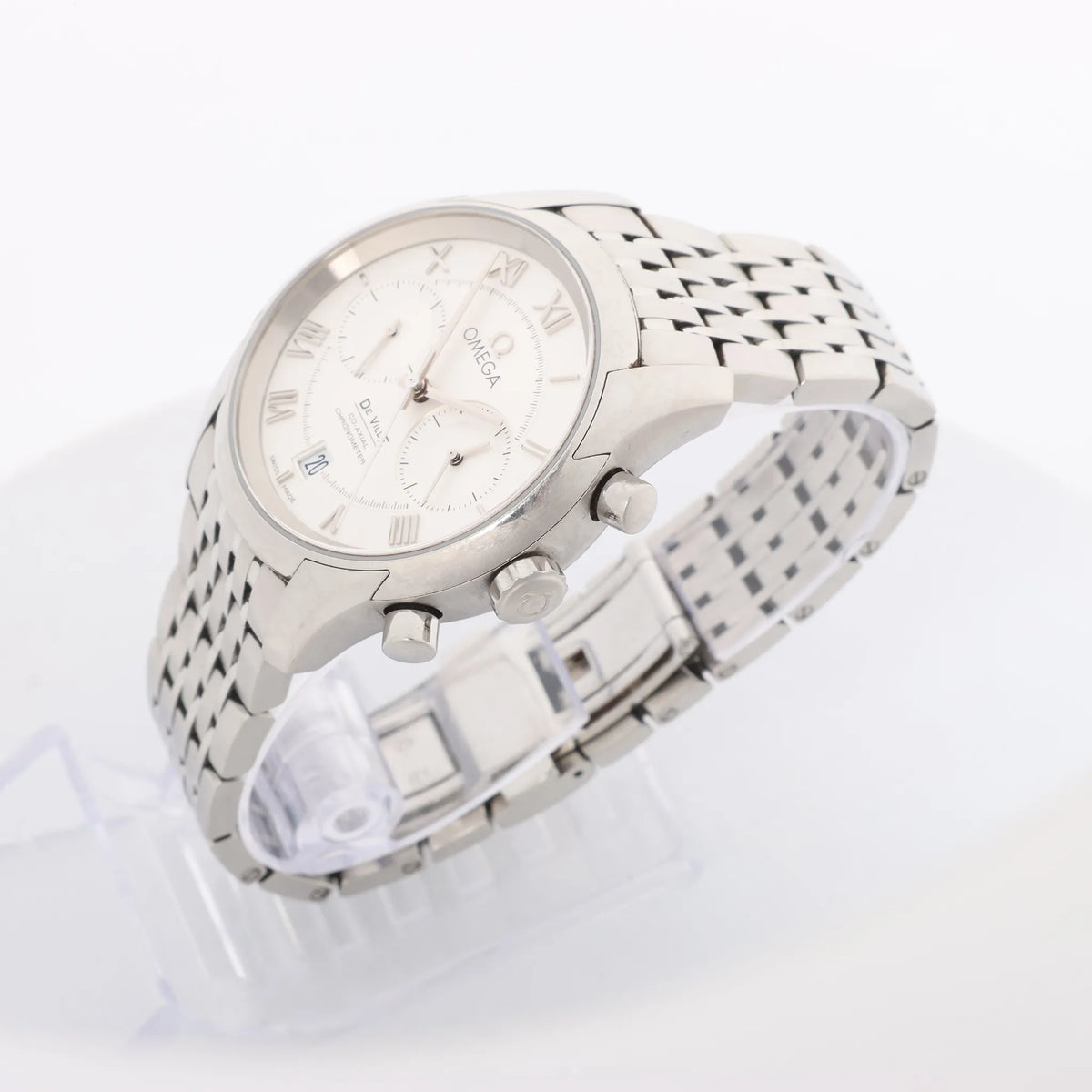 Omega De Ville Co-Axial 431.10.42.51.02.001 85897071 SS AT Watch with White Dial