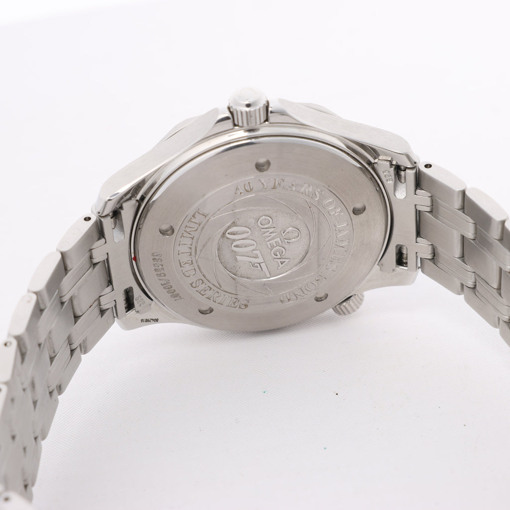 Omega Seamaster 007 James Bond model 2537.80 80429816 03859/10007 SS AT Blue-Face Watch