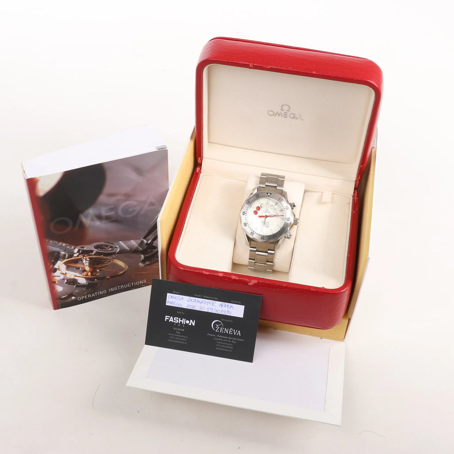 Omega Seamaster Apnea Maillol 2595.30 59701934 SS AT Watch with Silver Dial