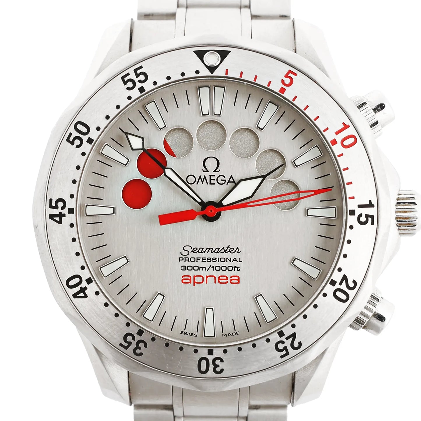 Omega Seamaster Apnea Maillol 2595.30 59701934 SS AT Watch with Silver Dial