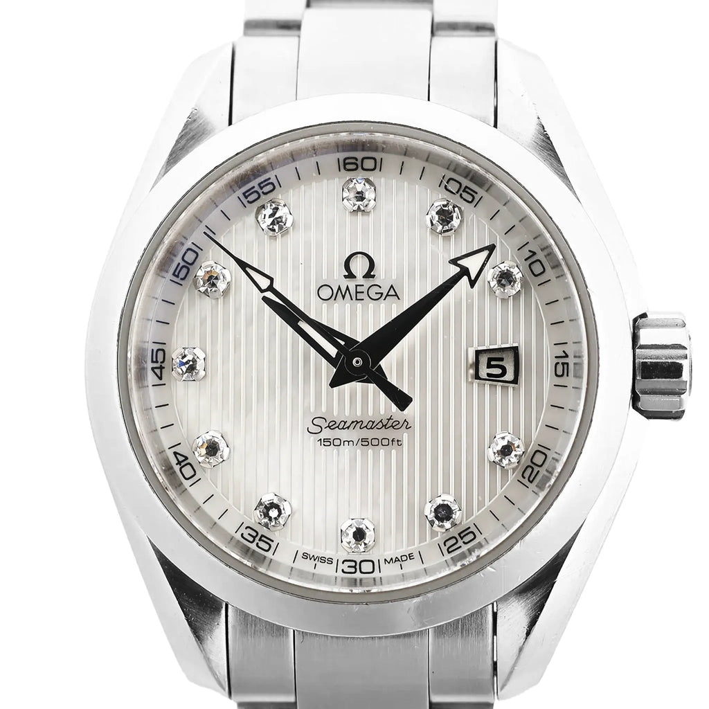 Omega Seamaster Aqua Terra 231.10.30.60.55.001 90627309 SS QZ Watch with Shell Dial