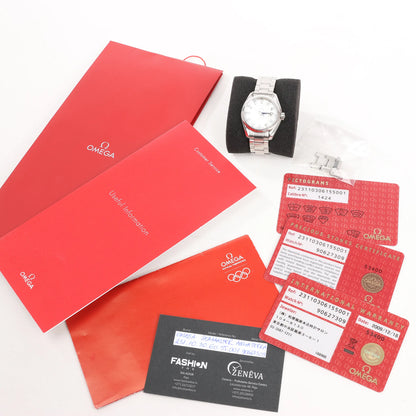 Omega Seamaster Aqua Terra 231.10.30.60.55.001 90627309 SS QZ Watch with Shell Dial