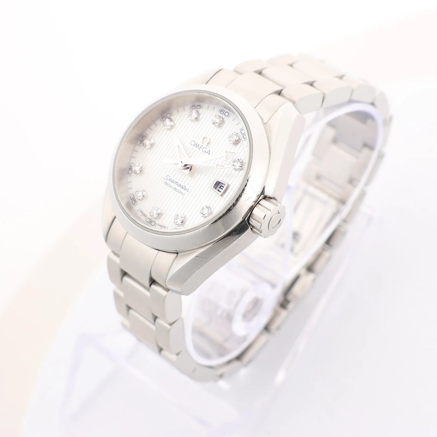 Omega Seamaster Aqua Terra 231.10.30.60.55.001 90627309 SS QZ Watch with Shell Dial