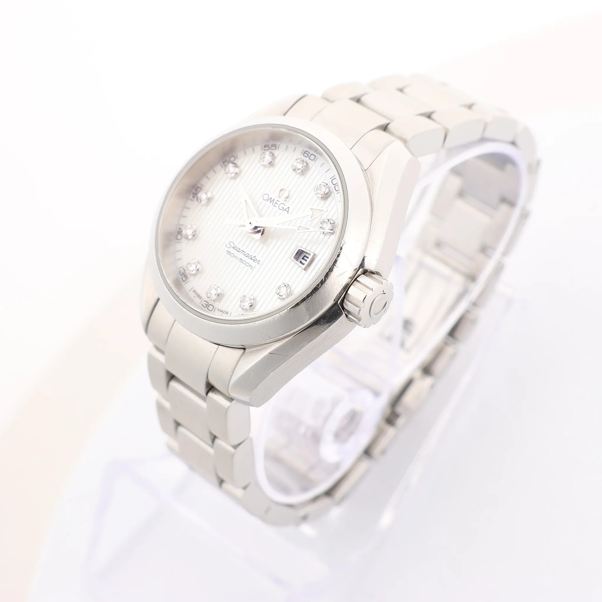 Omega Seamaster Aqua Terra 231.10.30.60.55.001 90627309 SS QZ Watch with Shell Dial