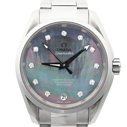 Omega Seamaster Aquaterra 231.10.39.21.57.001 87257832 SS AT Blue-Shell-Face Watch