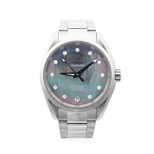 Omega Seamaster Aquaterra 231.10.39.21.57.001 87257832 SS AT Blue-Shell-Face Watch