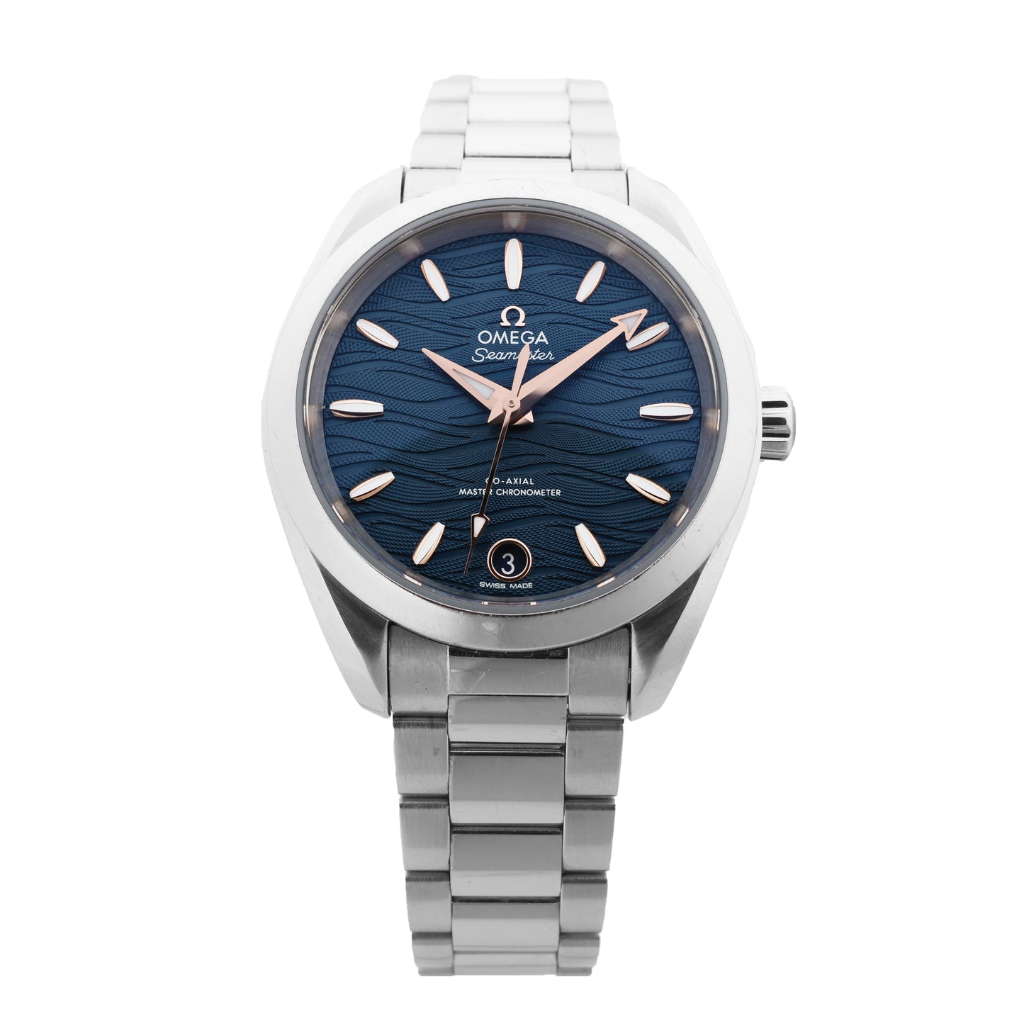 Omega Seamaster Aqua Terra Chronometer 220.10.34.20.03 SS AT Navy Blue Dial Watch