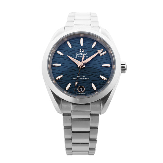 Montre Omega Seamaster Aqua Terra Chronometer 220.10.34.20.03 SS AT avec cadran bleu marine