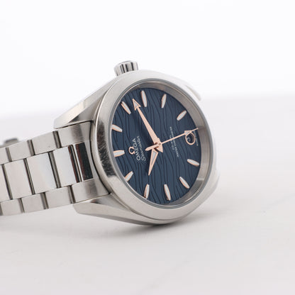 Omega Seamaster Aqua Terra Chronometer 220.10.34.20.03 SS AT Navy Blue Dial Watch