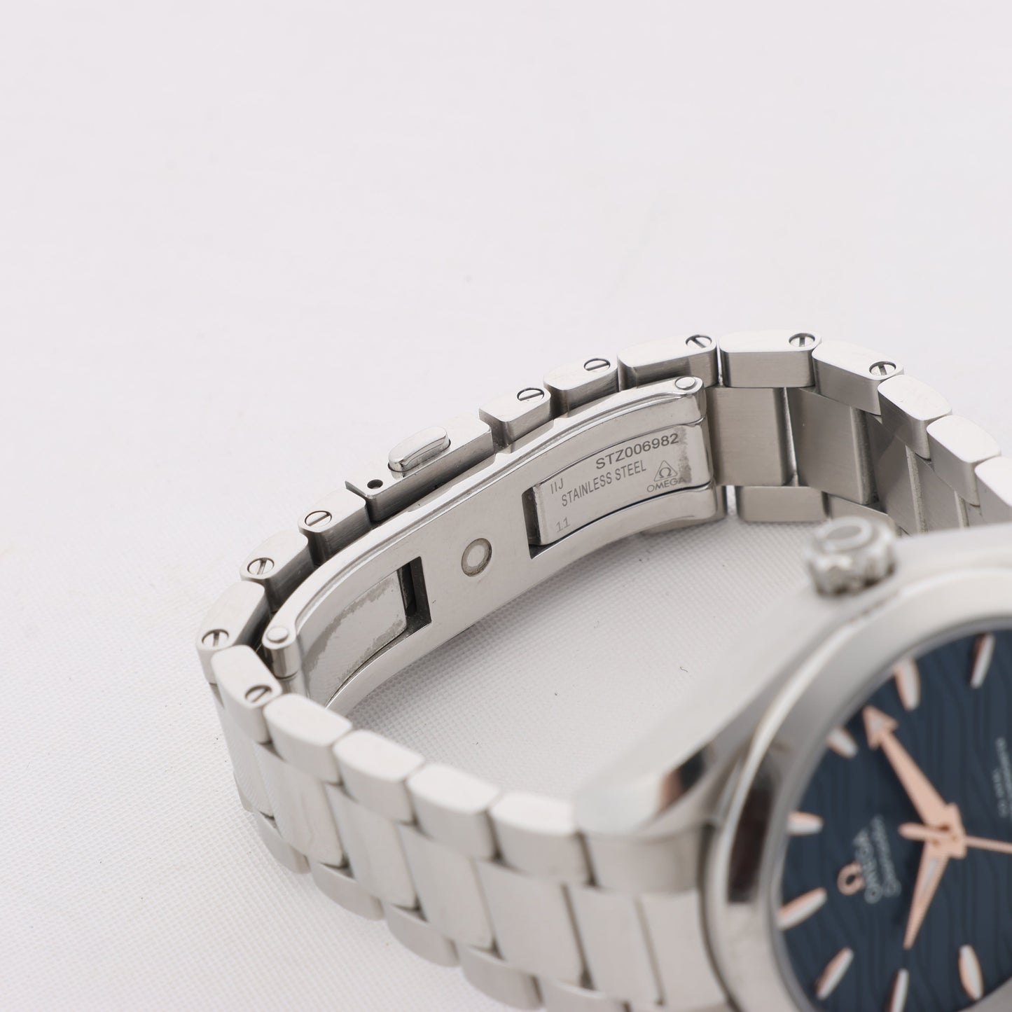 Omega Seamaster Aqua Terra Chronometer 220.10.34.20.03 SS AT Uhr mit marineblauem Zifferblatt