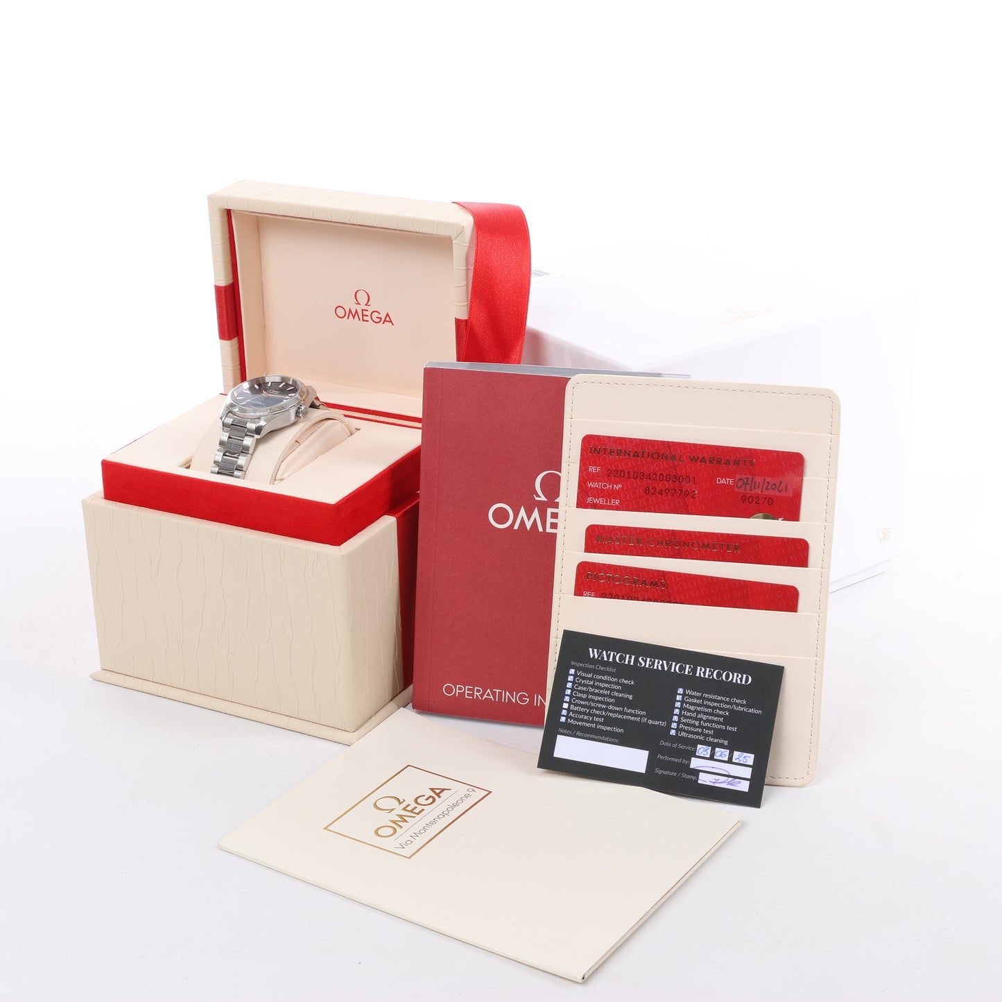 Omega Seamaster Aqua Terra Chronometer 220.10.34.20.03 SS AT Navy Blue Dial Watch