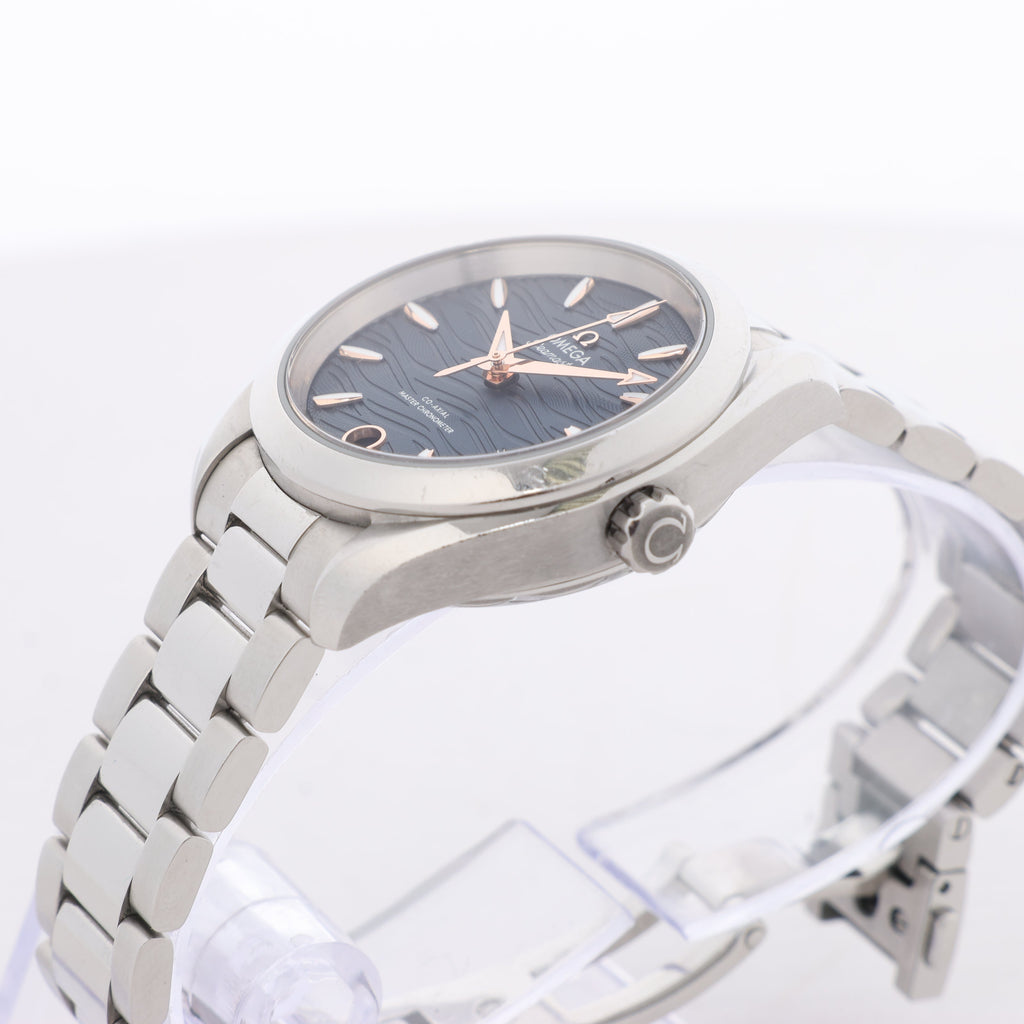 Omega Seamaster Aqua Terra Chronometer 220.10.34.20.03 SS AT Navy Blue Dial Watch