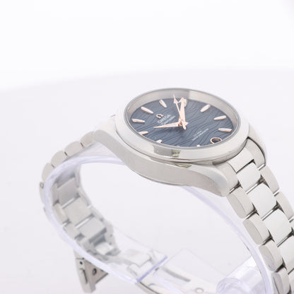 Omega Seamaster Aqua Terra Chronometer 220.10.34.20.03 SS AT Uhr mit marineblauem Zifferblatt