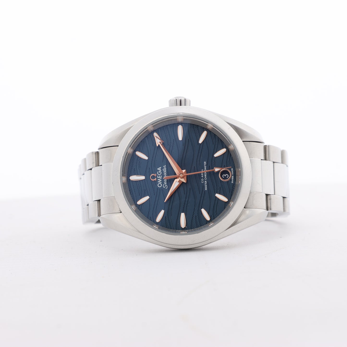 Omega Seamaster Aqua Terra Chronometer 220.10.34.20.03 SS AT Navy Blue Dial Watch