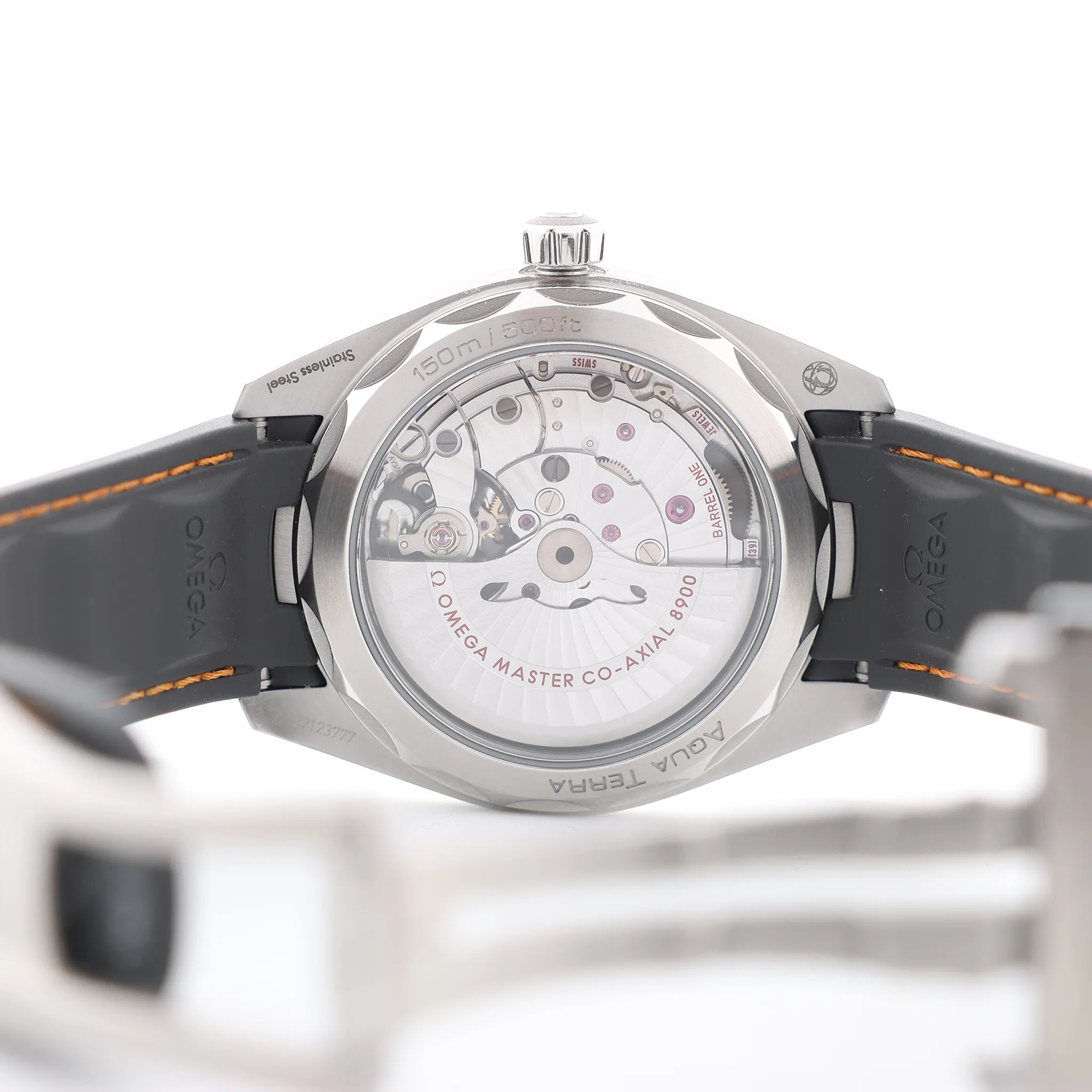 Omega Seamaster Aqua Terra Co-Axial 220.12.41.21.02.002 SS & Rubber AT Silver Dial Watch